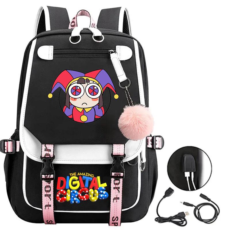 Magic Digital Circus Digital Circus Animation Peripheral Backpack Large Capacity Student Bag