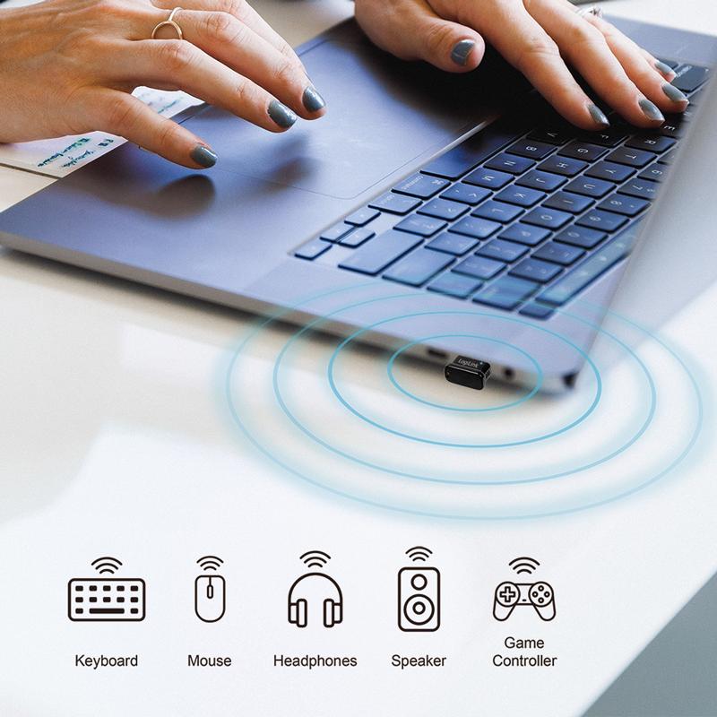Bluetooth 5.3 USB-A adapter, range up to 20 m, with LED - LogiLink, BT0066