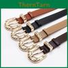 Minimalist Pu Alloy Buckle Belt For Women With Irregular Texture For Casual And Office Wear
