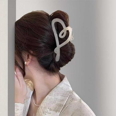 Heart Hair Clips For Women Temperament Design Hair Claw Clip Luxury Trendy Summer Hair Accessories Girls Headwear