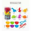 Multiple Colors Rainbow Counting Toy Bear & Dinosaur Shapes Classification Toy  Family Play
