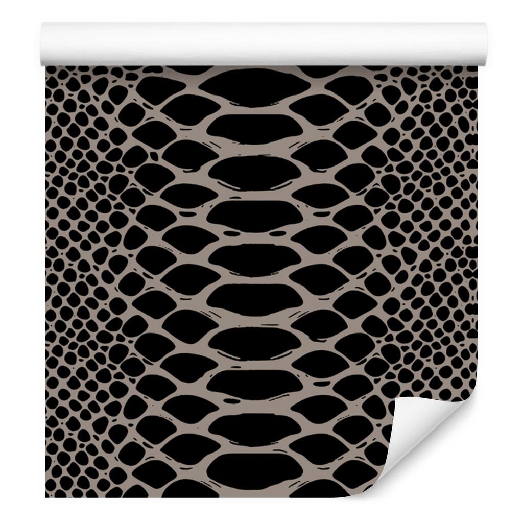 Animal Skin Wallpaper Brown and Black 50x1000