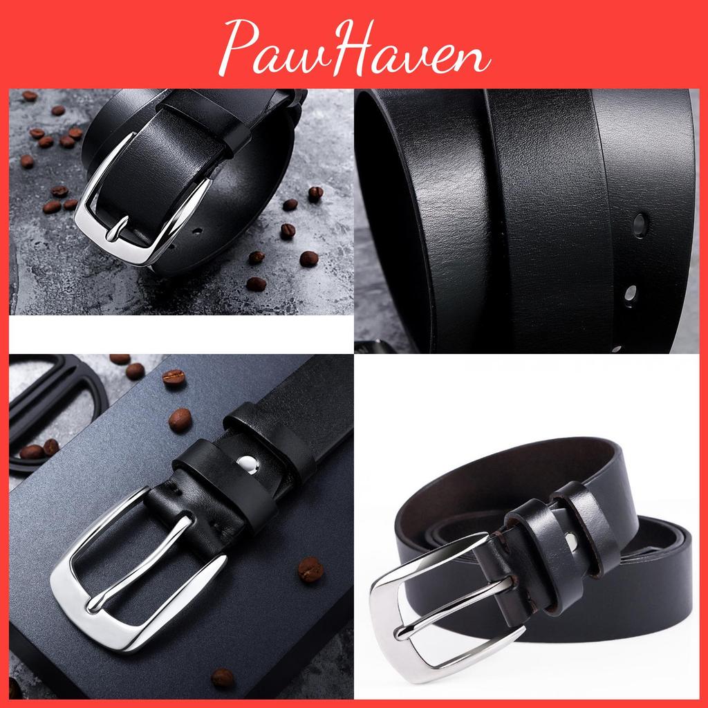 Hochwertiger Herren Echtledergürtel Stahldornschließe Oberste Schicht Rindsleder