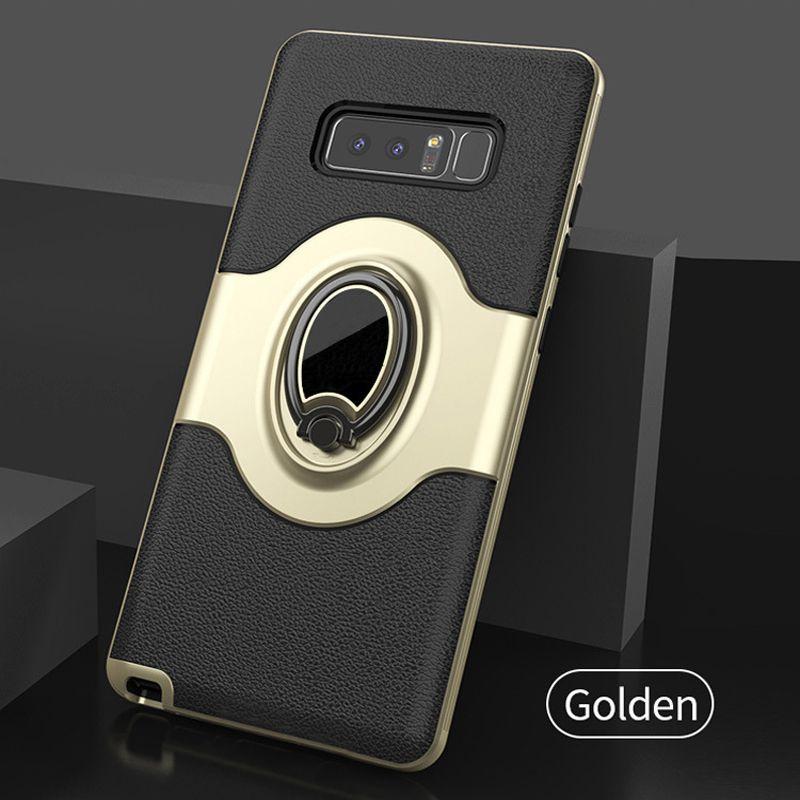 

Прочный Износостойкий Противоударный Бронированный ТПУ Чехол с Держателем-Кольцом для Samsung Galaxy S9 Plus золотой