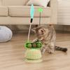 Wear Resistant Cat Teaser Stick Detachable Cat Floating Hair Toy Cat Spinning Wheel Toy  Training