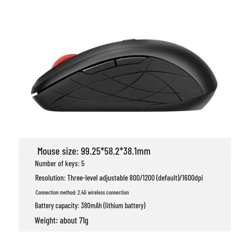 Lenovo WL200 Pro Rechargeable Silent Wireless Mouse