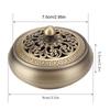 Household Copper Incense Burner Incense Burner Holders Craft Decoration (Round Bottom)