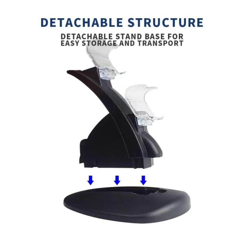 Controller Charger for Ps4 Led Dual Usb Charging Dock Station for Dual Vibration 4/ps4 Slim Pro Gaming Controller