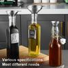 Stainless Steel Funnel Set - 3 Sizes Kitchen Funnels with Filter & Cleaning Brush for Liquid/Powder Transfer