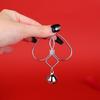 1Pairs Heart Nipple Clamps With Tassel Sex Adjustable Body Clips Non-Piercing Jewelry For Women And Couples