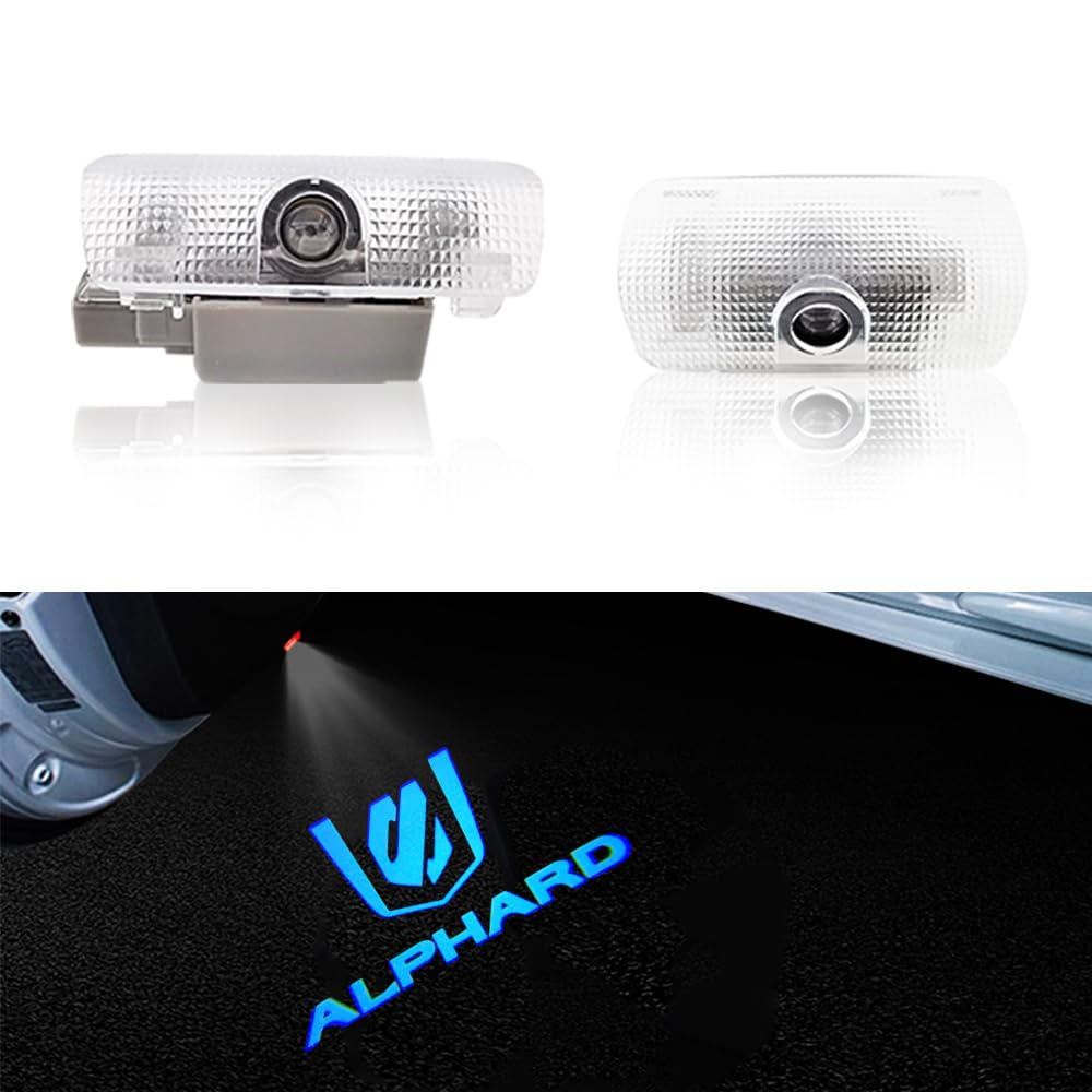 New Alphard 40 Series Courtesy Light Door Welcome Light Courtesy Lamp LED Logo Projection Toyota Alphard 40 Series Set of 2 with Tools