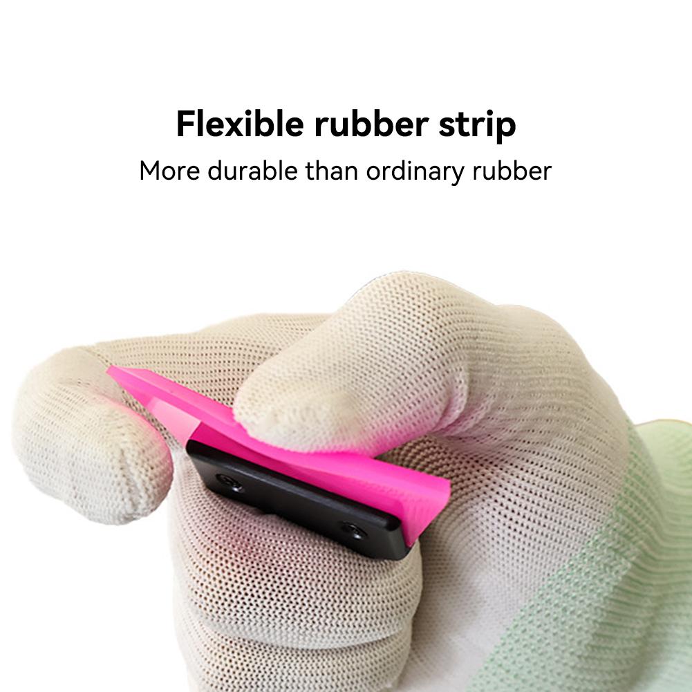 Car Corner Windshield Window Tint Mirror Squeegee Rubber Blade Scraper Handheld Cleaning Tool