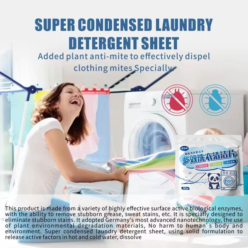 Detergent For Washing Machines Laundry Tablets Underwear Children's Clothing Laundry Soap Bubble Paper Clothing Cleaning Tools