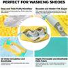 Shoe Washing Machine Bag: Laundry Shoe Bag Keeps Clean - Reusable Shoe Washing Bag for Sneaker Tennis Shoes Unstain Cleaner Kit(Yellow 2 Pcs)