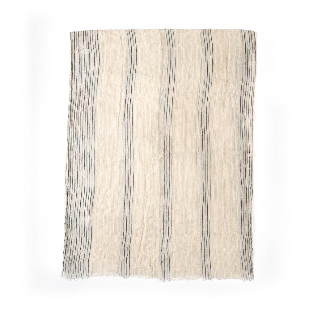 Chic Retro Tie-Dye Cotton-Linen Scarf: Unisex Warm Neck Warmer for Autumn/Winter