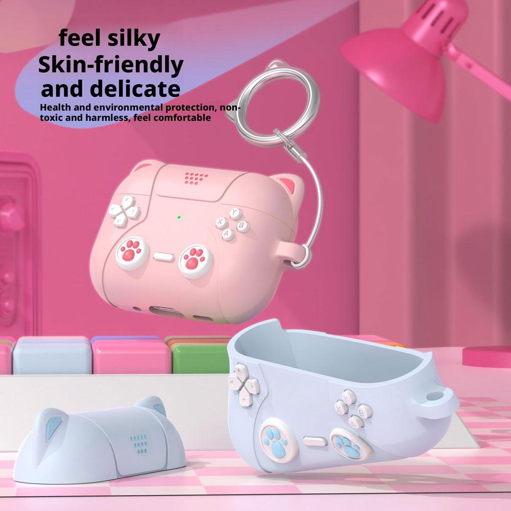 2025 For AirPods Pro 3 Case Anime Cat Wireless Charging Silicone Accessories Cover Cute Kawaii Protector For AirPods Pro 3 Case