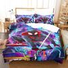 Bedding Three-Piece Set 3D Digital Cartoon Animation Microfiber Duvet Set