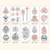10 Sheets Instant Temporary Tattoo Water Transfer Decals Body Art Sticker  Finger Hand Legs Arm