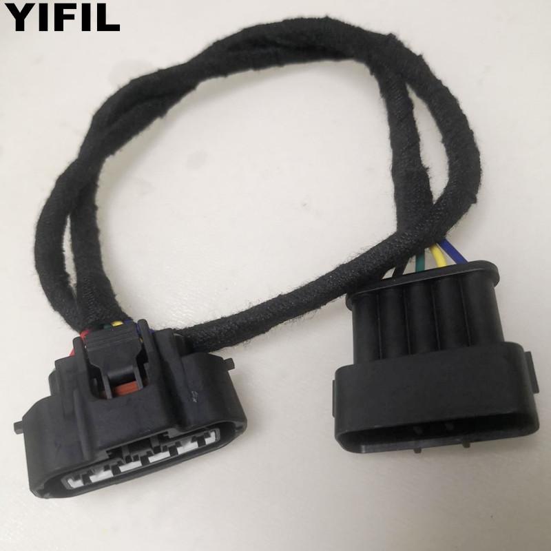 5 Pin Male To 5 Pin Female MAF Mass Air Flow Sensor Connector Plug With 60cm Extension Harness Wire Cable For Toyota