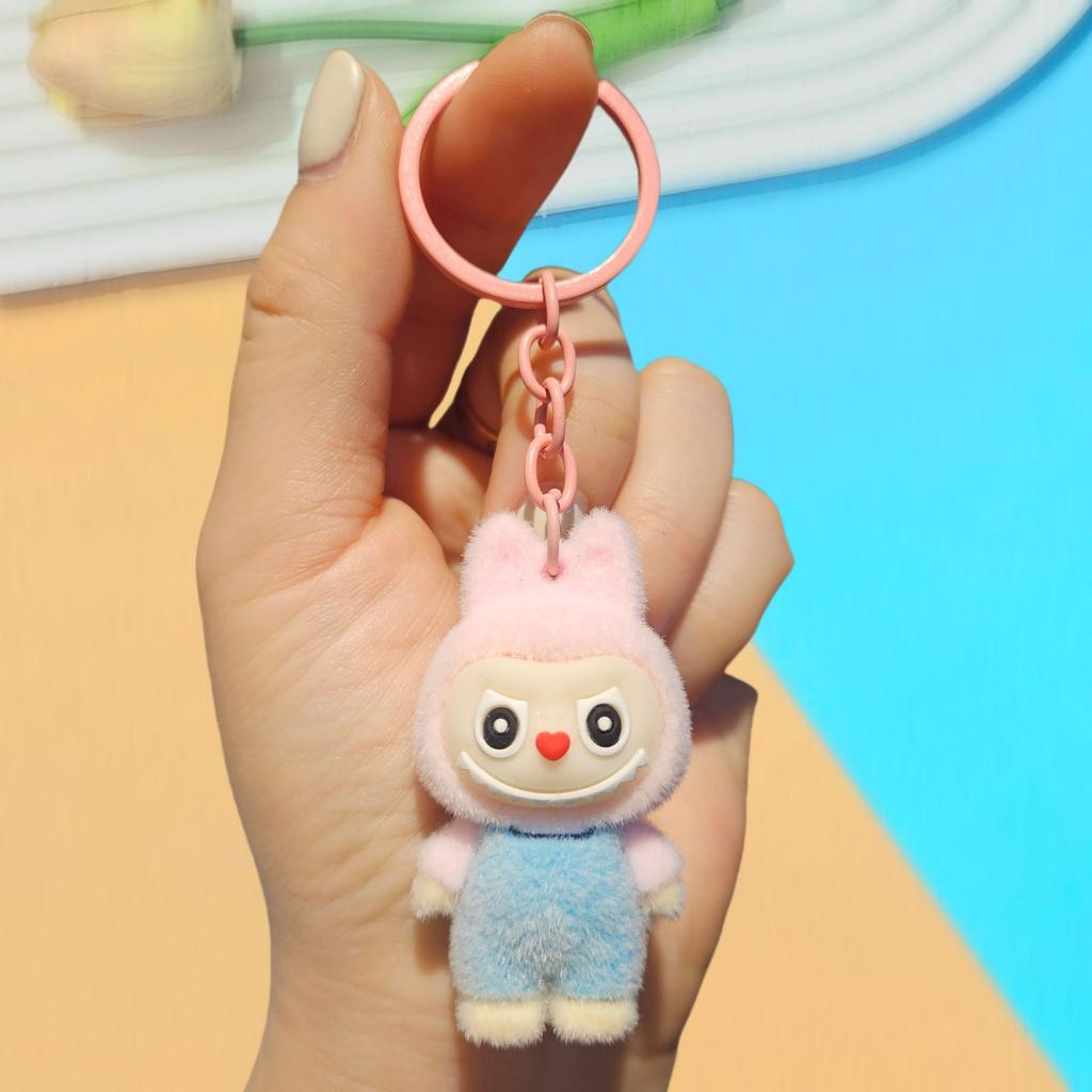 Keychain DIY Jewelry Accessories Three-dimensional Doll Cute Grain Tide Play Car Bag Pendant