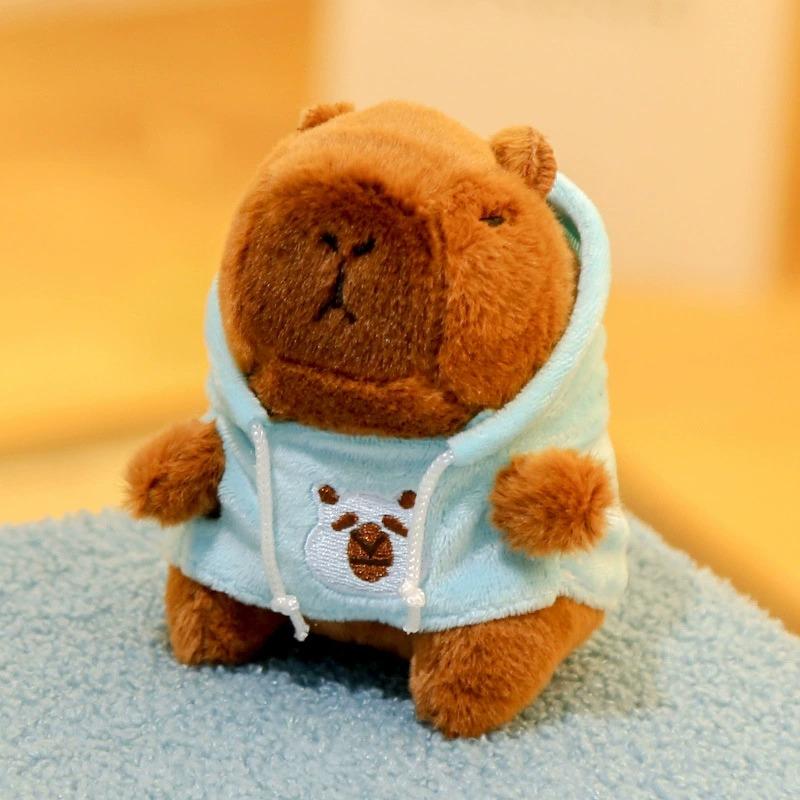 Cute Cartoon Capybara Pendant Plush Toy Doll Bag Hanging Ornament Cute Kapila Keychain Doll Ornament Car Pendant Children's Gift