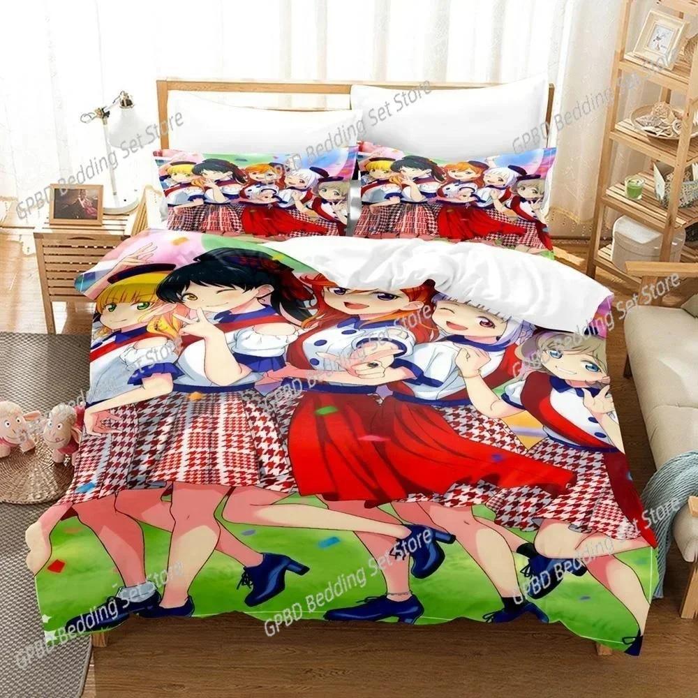Luxury New 3D Print Anime Kawaii Girs Love Live! Bedding Set Single Twin Full Queen King Size Bed Set Adult Kid Bedroom