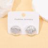 European and American retro high-end acrylic gold-plated stud earrings, electroplating personalized fashion women's stud earrings set