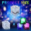 6/12Pcs Reusable Light Up Ice Cubes Glow in The Dark Ice Cubes for Drinks Waterproof Glowing Party Wedding Bars Decoration