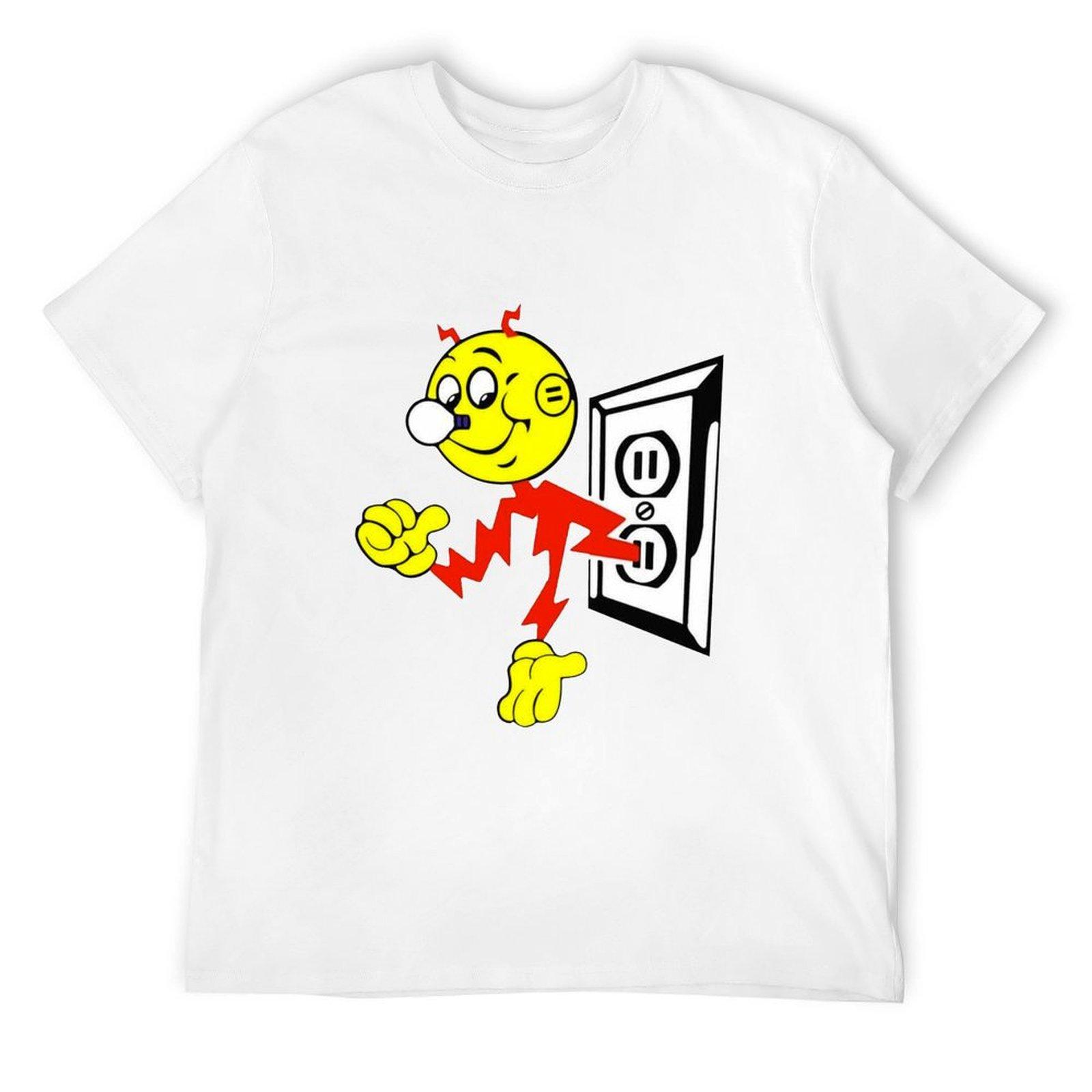 

Футболка Reddy Kilowatt аниме винтаж винтажные футболки футболки с принтом компрессионная футболка мужская S