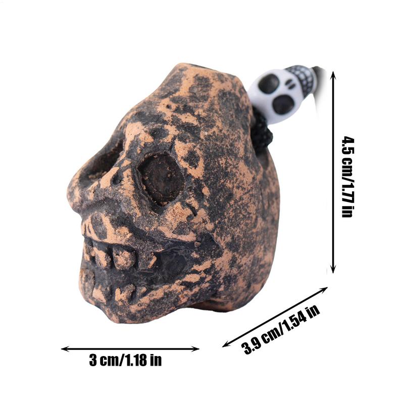 Aztec Whistle Blood-Curdling Sounds Screaming Aztec Death Whistle Ghost Scream Pendants and Commemorative for Halloween Pranks