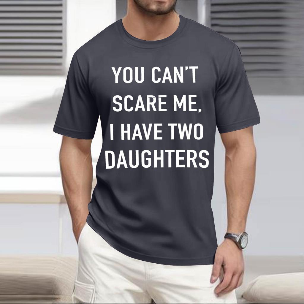 Oblíbené letní pánské tričko s kulatým výstřihem a krátkým rukávem s potiskem