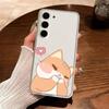 Cartoon Cat Phone Case For Samsung Galaxy S21 S22 S23 S24 S25ULTRA FE Ultra Plus5G A52S Transparent Cover