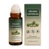 100% Organiczny Olej Rycynowy Tłoczony na Zimno w Sztyfcie z Rolką z Kamienia Różanego do Wzrostu Włosów, Rzęs i Brwi, 50 ml