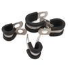 42 x Car Stainless Steel Cushion Insulated Clamps 7 Sizes Hoses Clamp Universal