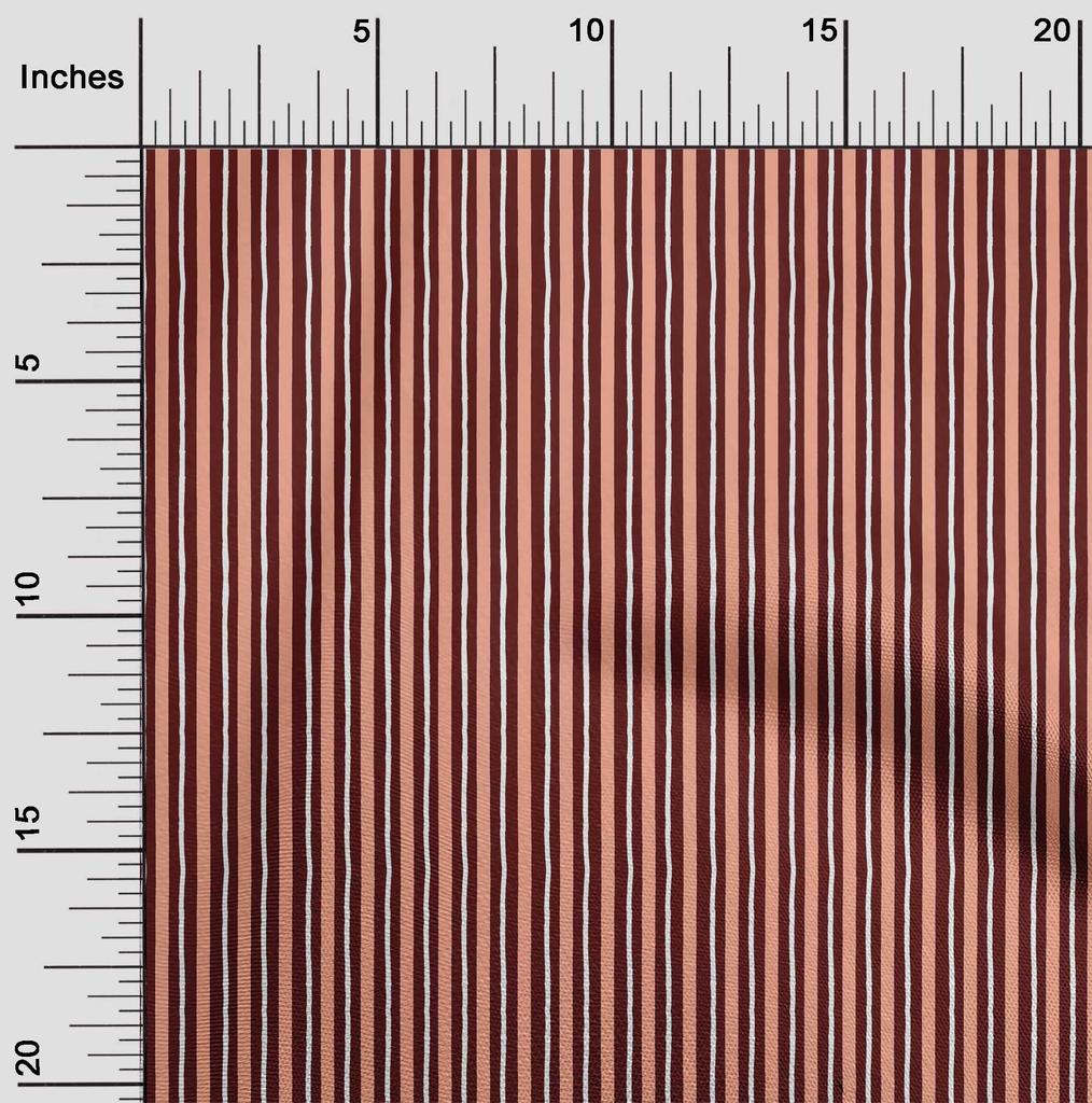 oneOone Cotton Flex Bright Red Fabric Stripe Block Diy Clothing Quilting Fabric Print Fabric By Yard 40 Inch