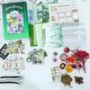 Retro Art Sticker Set: Dried Flower Journal Paper with Creative Cross-Border Designs