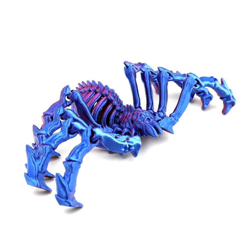 3D Printed Retractable Spider Movable Joint Fidget Toy Rotatable Articulated Office Desktop Ornament Adults Kid Toy Crafts Gift