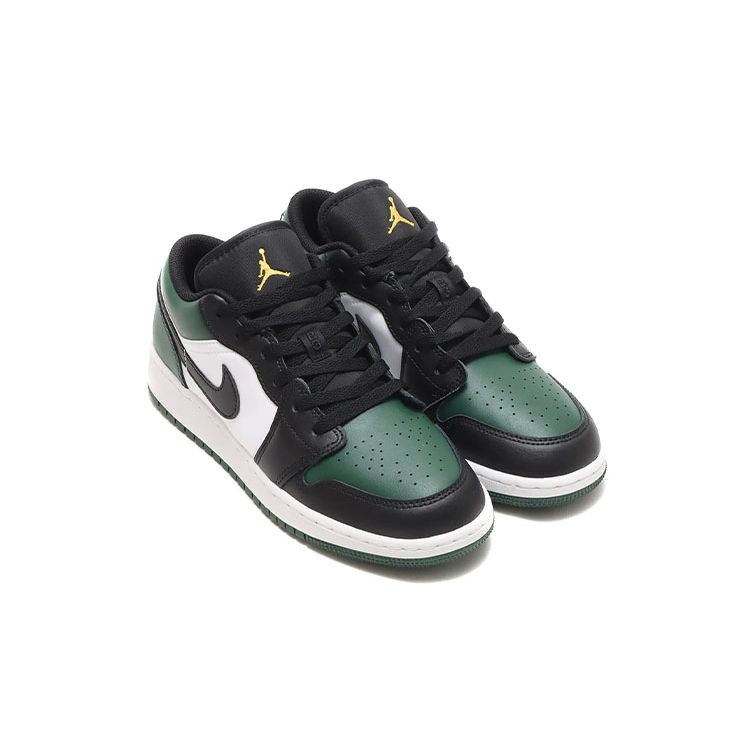 Zapatillas Air Jordan 1 Low GS Green Toe para Niños Verde Noble Polen Blanco 553560-371