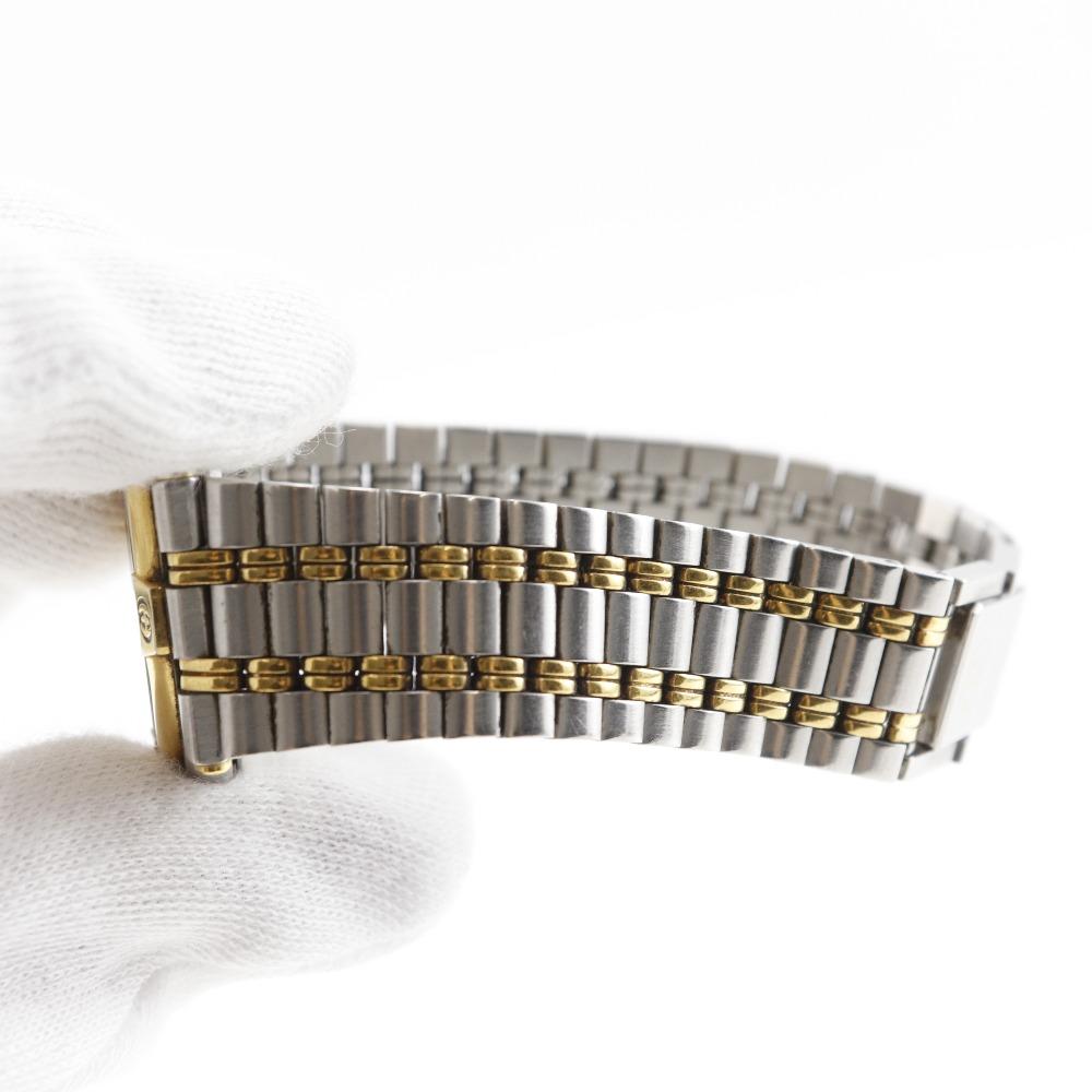 GUCCI Date Watches 9000M IvoryDial Stainless Steel/Plated Gold Quartz Analog display mens Used