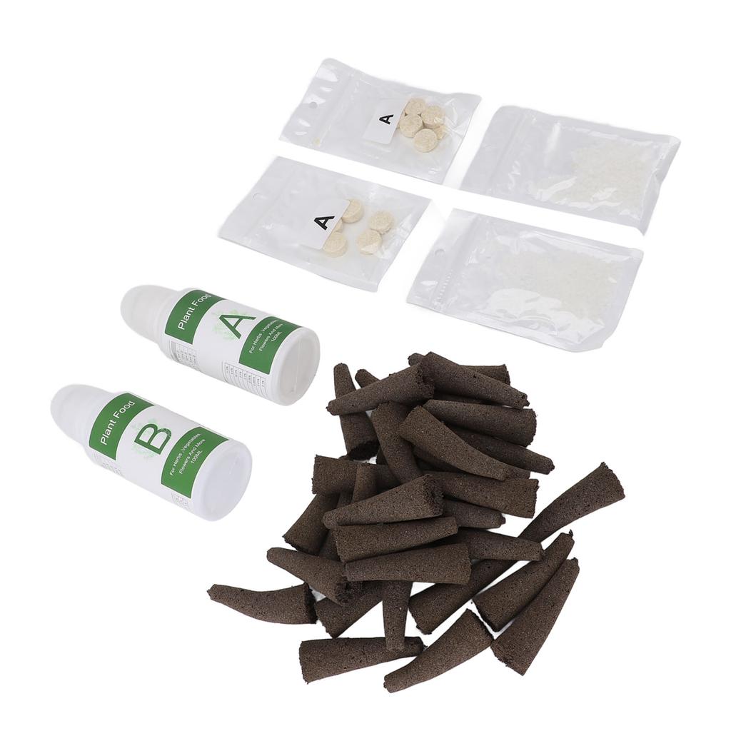 Plant Pods Kit for Hydroponics Growing System Grow Anything Kit with 50pcs Grow Sponges Hydroponic