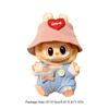 Mini Plush Doll Overall Decorative Kawaii Doll Clothes DIY Cute Plushies Outfit with Hat Cartoon Animal Toy Dress for Home Decor