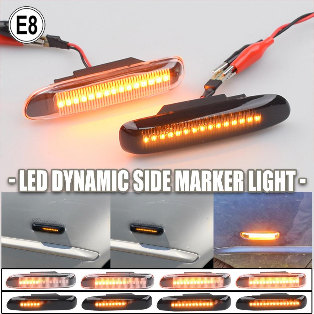 Sequential Flashing LED Turn Signal Side Marker Light for BMW 3 Series E46 Sedan Coupe Wagon Convertible 1997-2001
