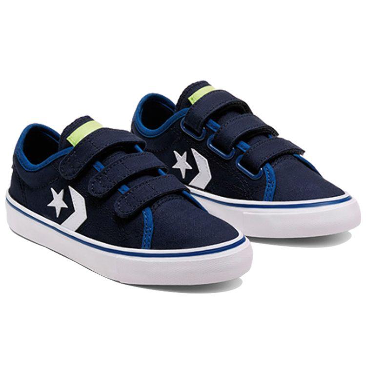Converse Star Replay 3V Low Top Kids Skate Shoes Kids Sneakers Dark-Blue 667802C
