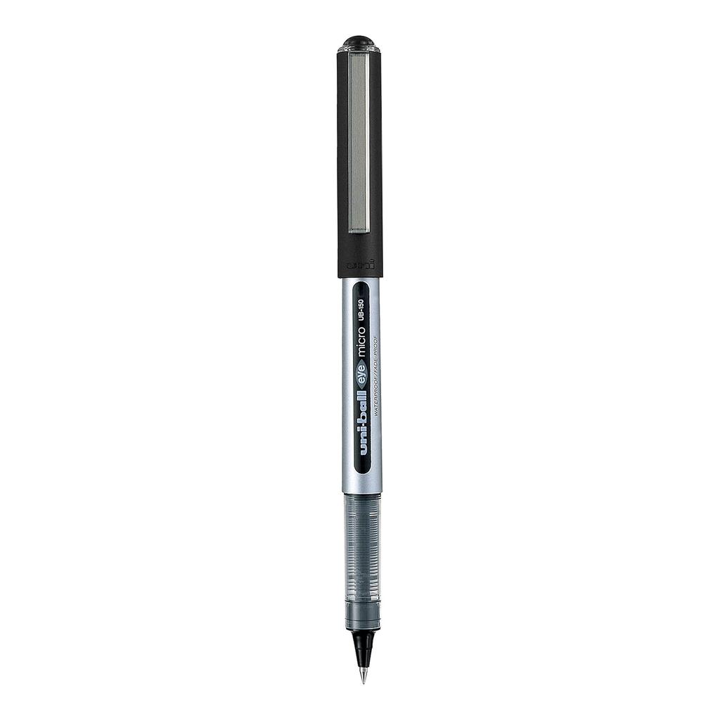 uni-ball Eye UB150 0.5mm Roller Ball Pen Black Ink Pack of 3 Smooth Writing Office School Use