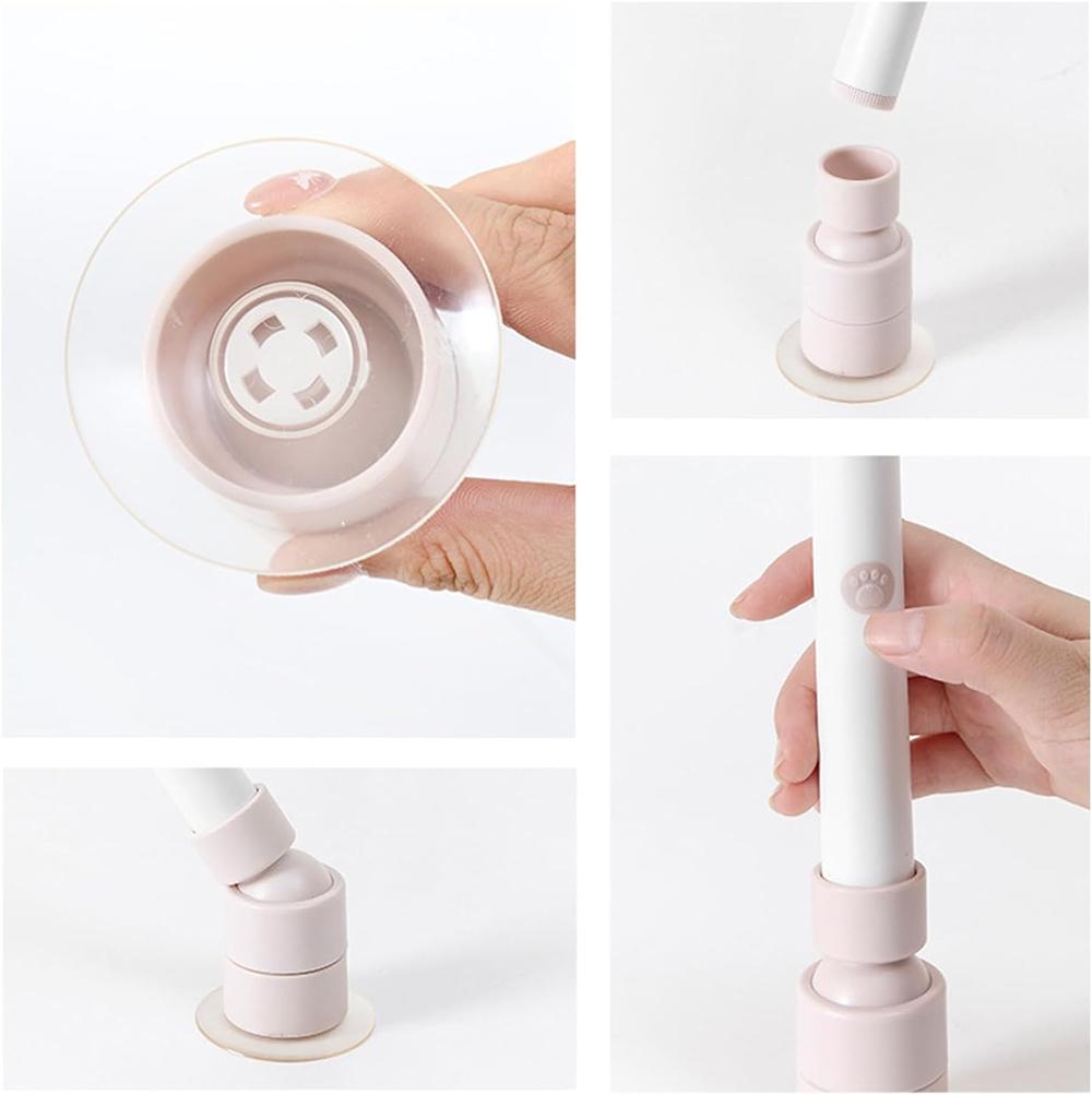 Interactive Switchable Butterfly Pattern Cat Teasing Stick With Removable Handle 360° Swivel Automatic Cat Teaser For Kittens