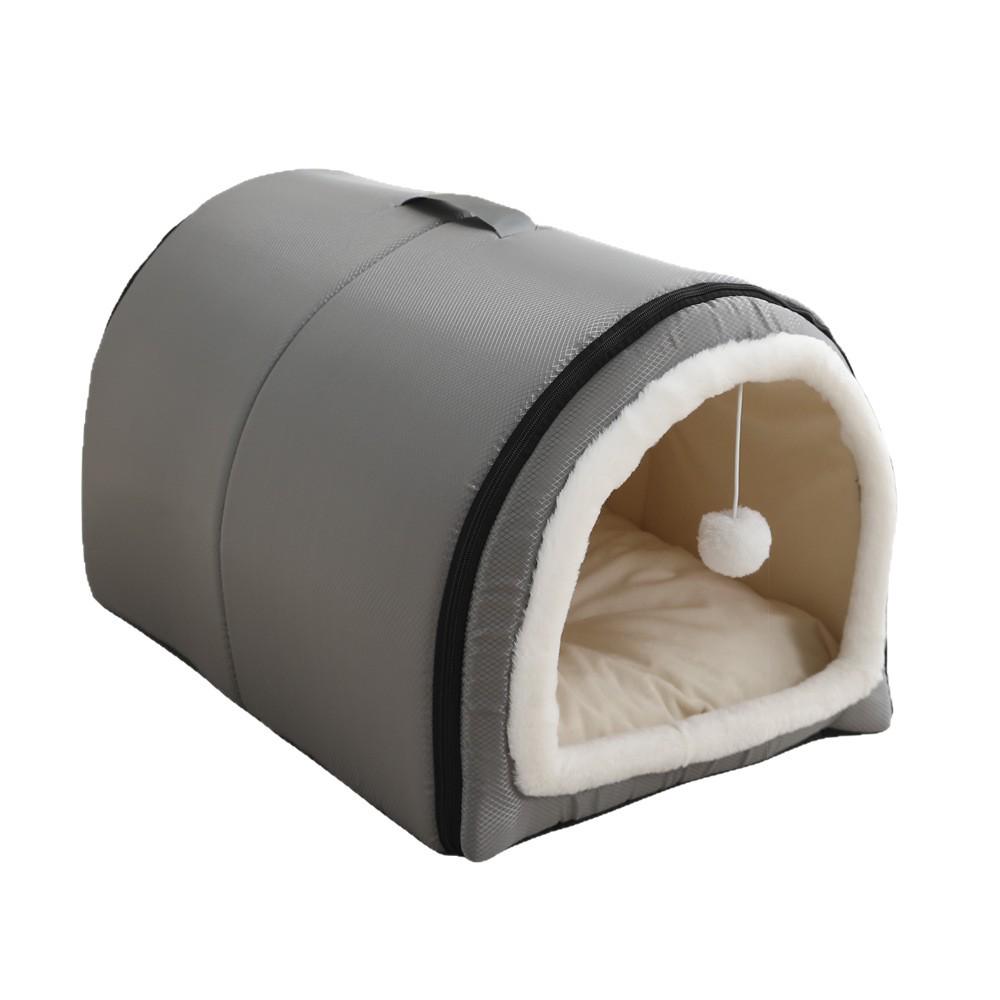 Four Seasons Washable Pet Bed: Winter Warmth for Cats & Dogs, Indoor/Outdoor Use, Cozy Villa Design, Dog House & Mattress