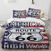 Historic Route 66 Mother Road Bedding Set Bedroom Soft Modern Bedspreads Comefortable Duvet Cover Quilt Cover And Pillowcase