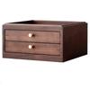 Wooden Tea Cake Storage Box Walnut Solid Wood
