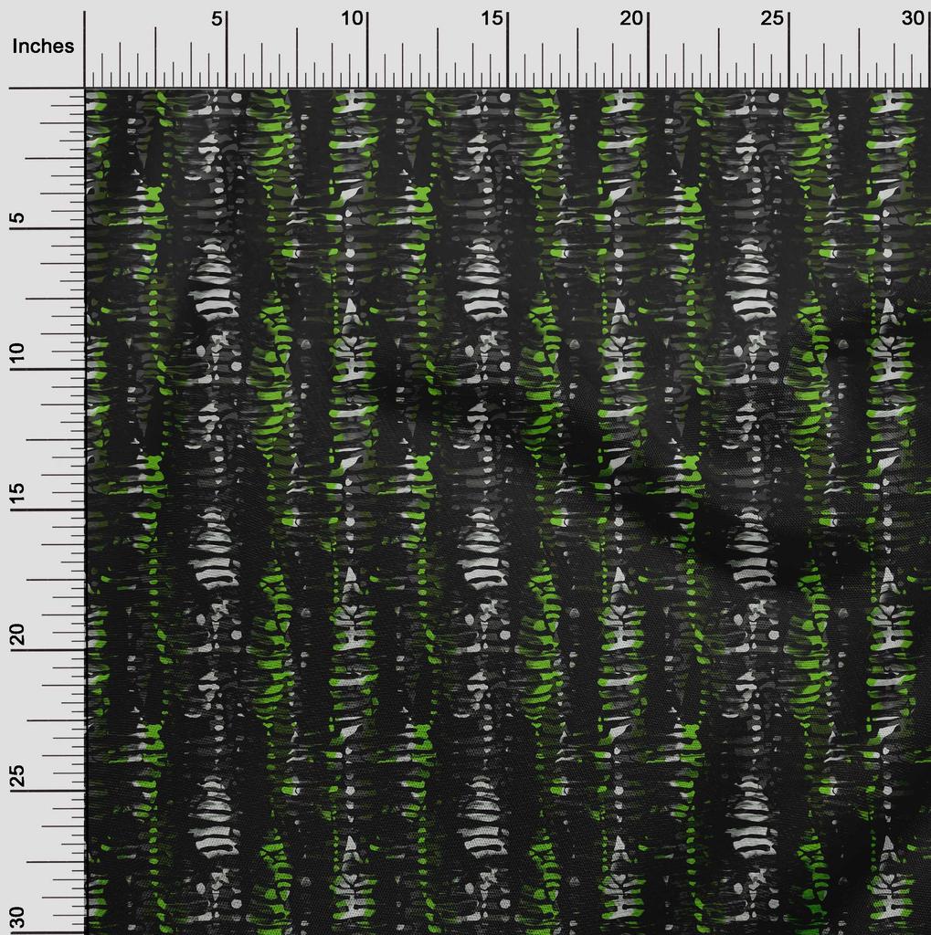 oneOone Bavlna Flex Zelená Látka Abstrakty Šití Řemeslné Projekty Potisky Látky Na Yard 40 Palců