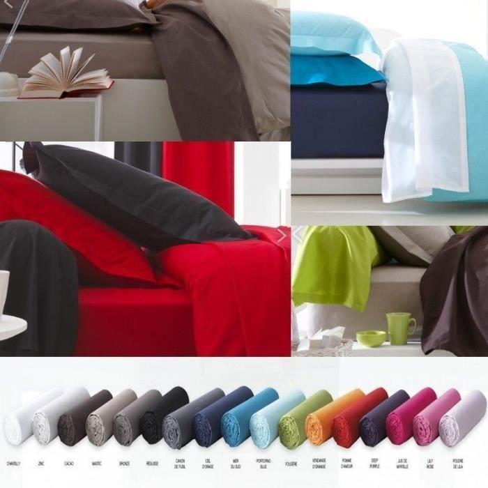 Duvet Cover - 100% Cotton - Deep Purple - 240 X 220 Cm - 57 Thread Count - Washable At 40°C